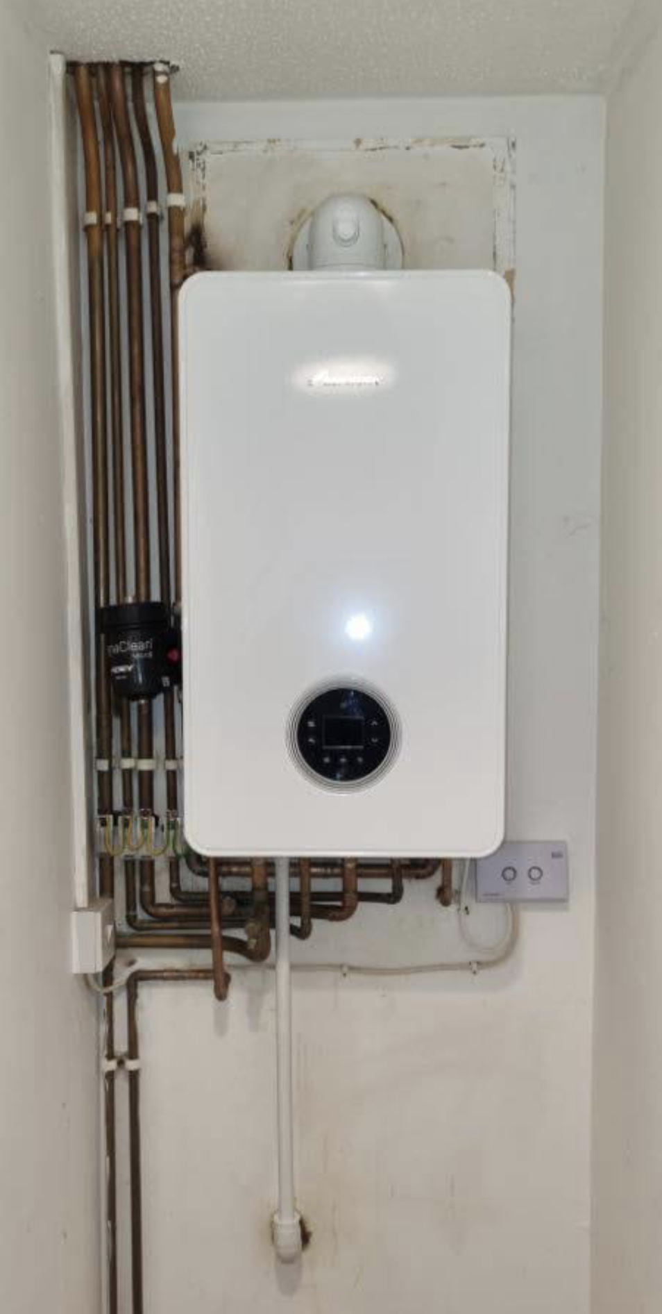 Modern boiler installation